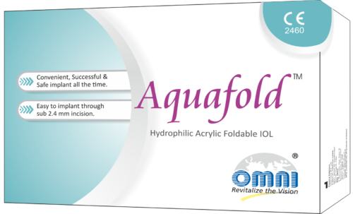 Монофокальная асферическая гидрофильная линза Aquafold, производитель: Omni Lens Pvt. Ltd
